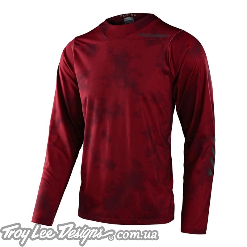 Джерси TLD SKYLINE LS CHILL JERSEY [TIE DYE WINE]